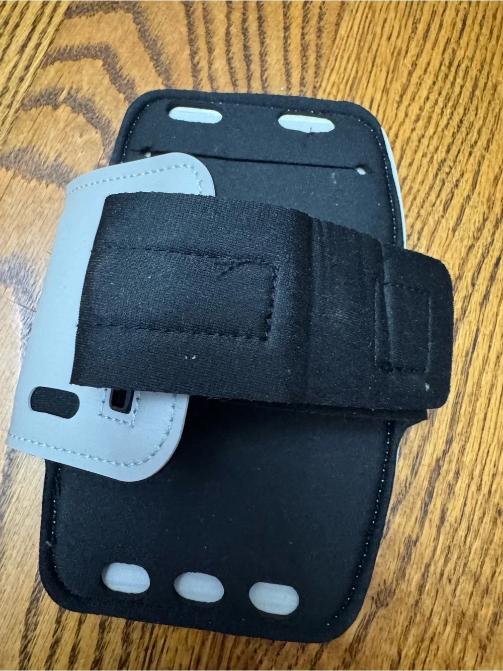 Gray Sports Armband Phone Holder - Universal Cell Phone Armband